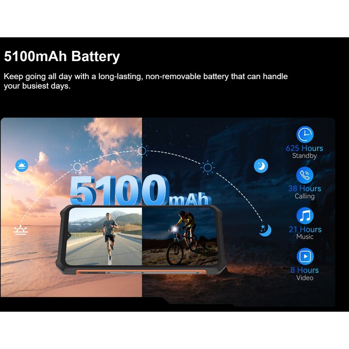 Cubot KingKong ES, 6GB 128GB, 6.56 IPS HD+, 5100mAh, Black
