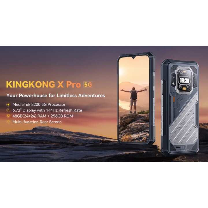 Cubot KingKong X Pro 6.72 Pulgadas 12GB 256GB Resolución 1080 x 2460 píxeles Dual Sim Negro rugged