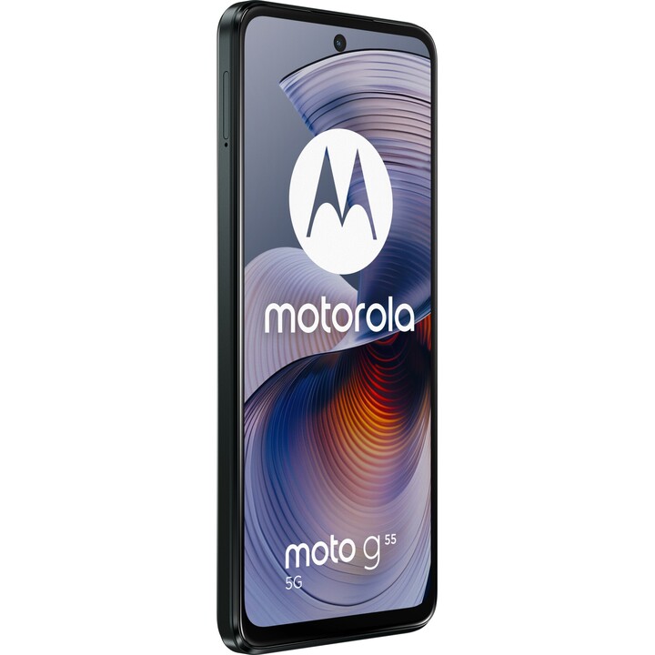 Motorola Moto G55, Smartphone 5G Dual Sim, 8/256 Go, 6,49 Full HD+ 120 Hz, IP52, 50MP, 5000mAh, Gris Forêt