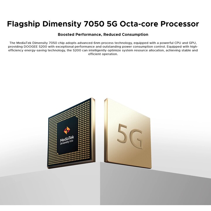 Doogee S200X 12GB/512GB Nero - Telefono cellulare robusto