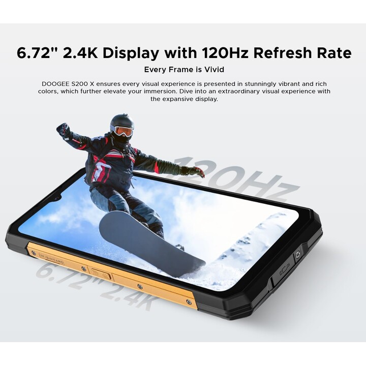 Doogee S200X 12GB/512GB Nero - Telefono cellulare robusto