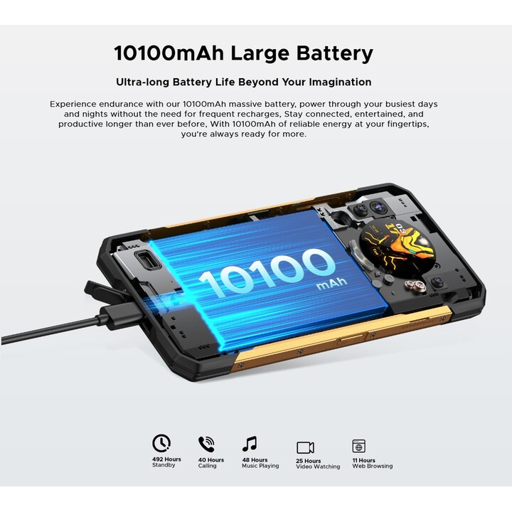 Doogee S200X 12GB/512GB Nero - Telefono cellulare robusto