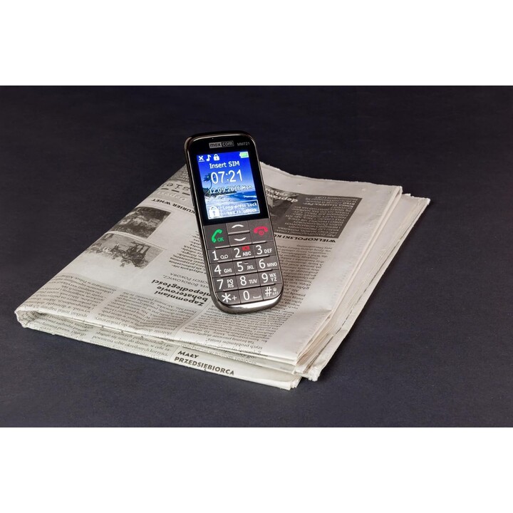 Maxcom MM720 SE 2.2" 83g Black Basic Phone, Single SIM, 5.59 cm, Bluetooth, 800 mAh, Black