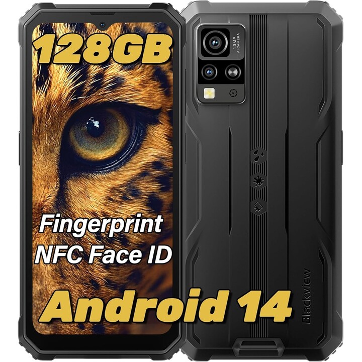 Blackview BV4800 Pro 6.56 Inch 4GB 128GB 8 Megapixels Dual Sim Black Rugged