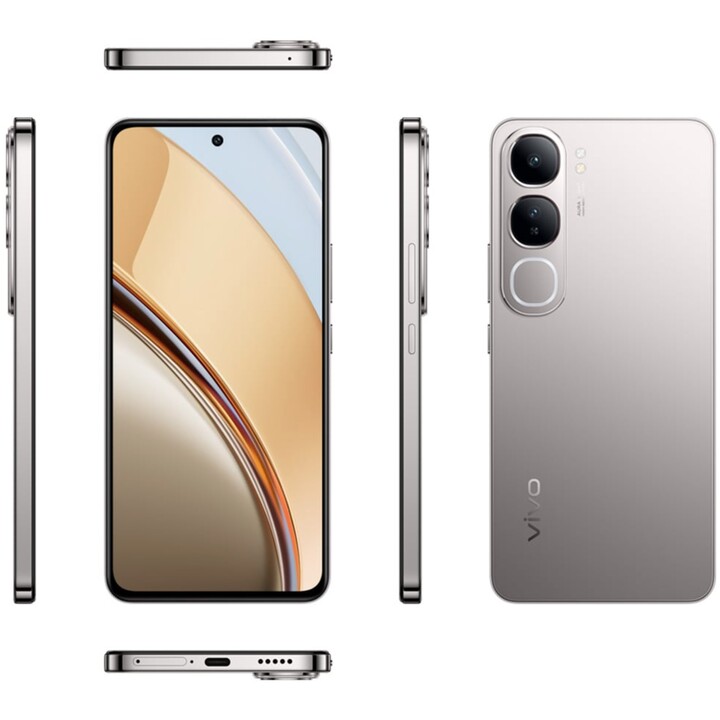 Smartphone Vivo V40 Lite 5G, 8GB + 256 GB, tela AMOLED curva de 6,78, 5500mAh + carga de flash de 44W, branco sonhador