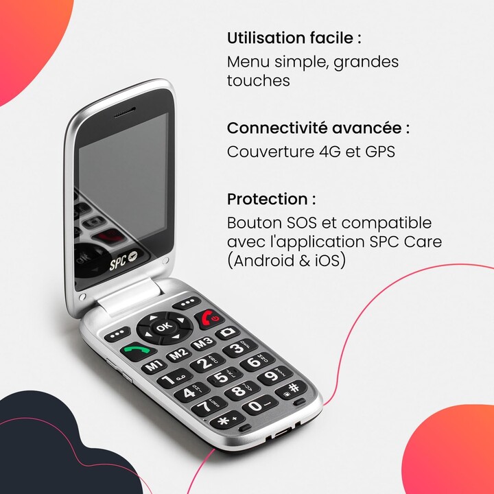 SPC Polaris Mobile Phone for Seniors/ Black
