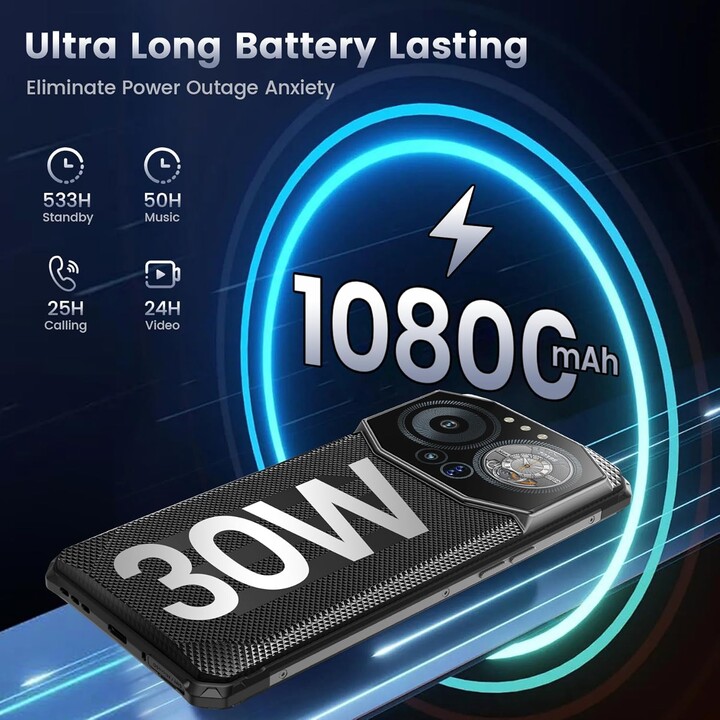 iiiF150 B3, teléfono robusto, Pantalla de 6,6 pulgadas, 8GB RAM, 256GB de almacenamiento, Color Negro