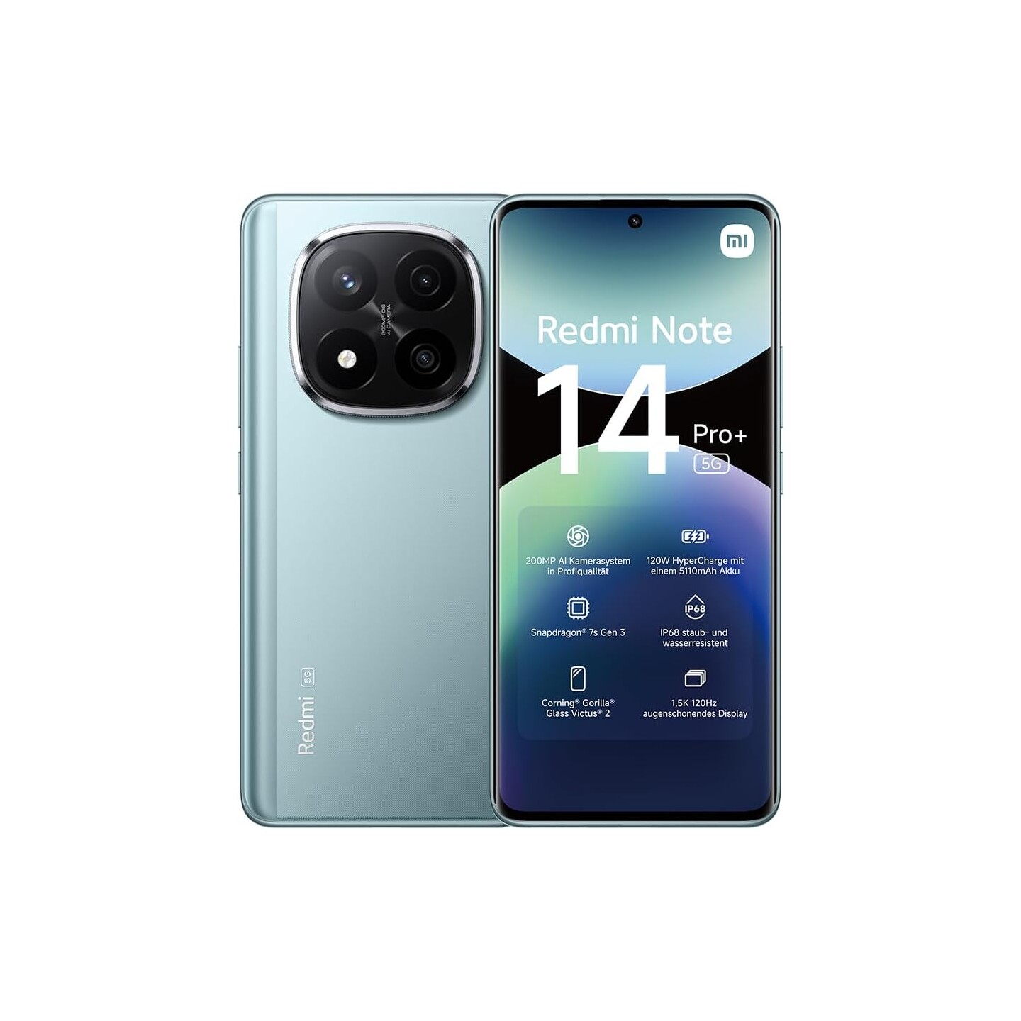 Xiaomi Redmi Note 14 Pro Plus 5G 8+256GB Blue - 200MP AI Camera,…