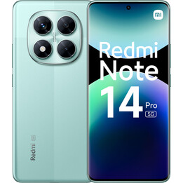 Xiaomi Redmi Note 14 Pro 5G, 12+512GB, 200MP AI camera, 5110mAh battery, AI features, Green