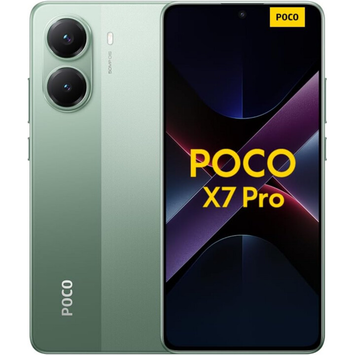Xiaomi POCO X7 Pro, 12+256GB, 5G Smatphone, 50MP camera with OIS, 6000mAh, 90W HyperCharge, AI features, Green