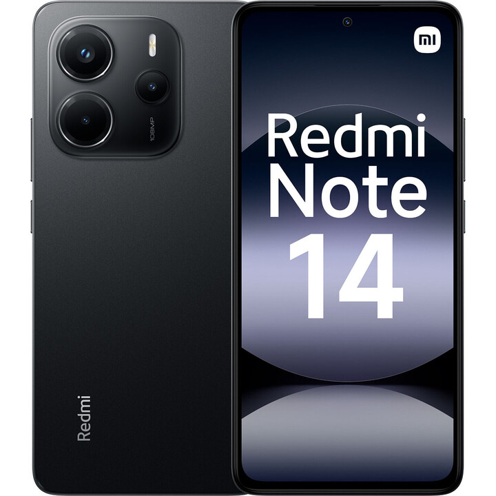 Xiaomi Redmi Note 14, 8+256GB, 108MP AI camera system, 5500mAh battery, AI features, Black