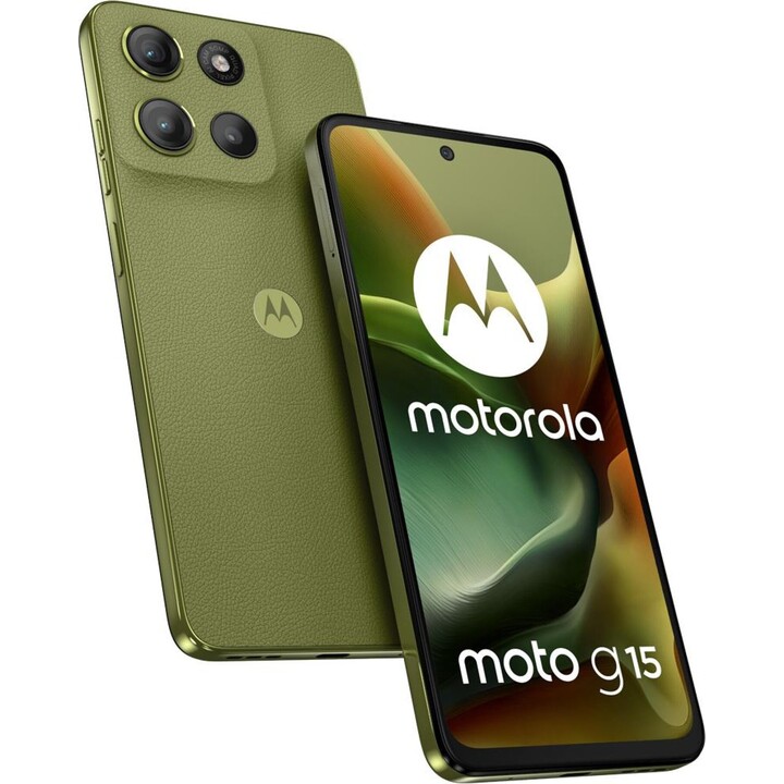 Motorola Moto G15 17,1cm (6.72), 8GB 128GB, 4G Dual SIM Smartphone, Android 15, USB Type C, 5200mAh, Green