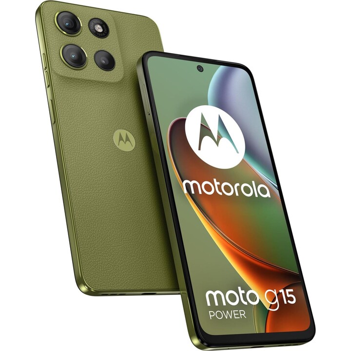 Motorola Moto G15 Power 17,1 cm (6,72), 8GB 256 GB, 4G Dual-SIM-Smartphone, Android 15, USB Typ C, 5200 mAh, Grün