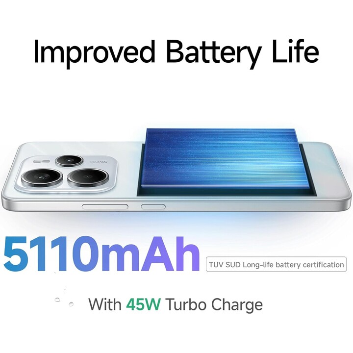 Xiaomi Redmi Note 14 5G, 6+128GB, 108MP AI camera system, 5500mAh battery, AI features, Purple
