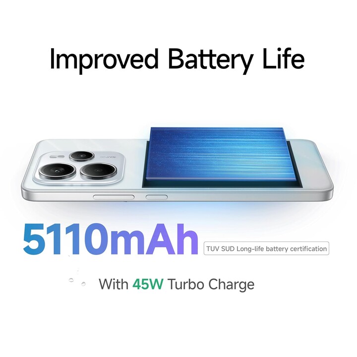 Xiaomi Redmi Anmerkung 14 5G, 6+128 GB, 108MP AI -Kamerasystem, 5500 mAh Akku, KI -Funktionen, Schwarz