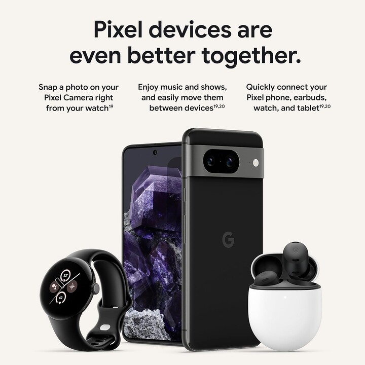 Google Pixel 8 5G 8GB 256GB Dual Sim Obsidian Black