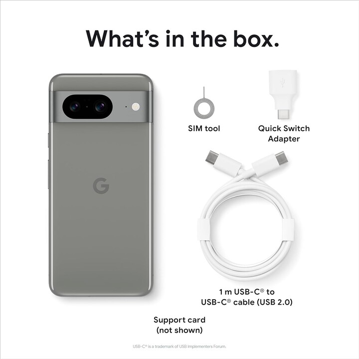 Google Pixel 8 5G 8GB 256GB Dual Sim Obsidian Black