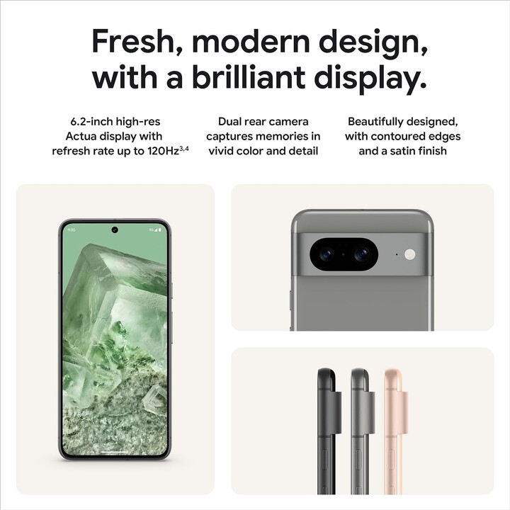 Google Pixel 8 5G 8GB 256GB Dual Sim Obsidian Black