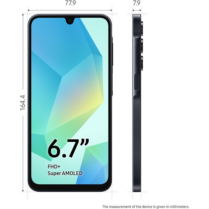 Samsung Galaxy A16 A165 50 Megapixels 4G Dual Sim 4GB RAM 128GB, Enterprise Edition, Blue Black