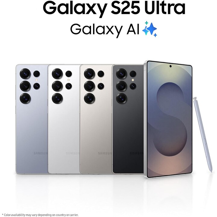 Samsung Galaxy S25 Ultra S938, 12 GB+256 GB, Galaxy AI, fotocamera da 200 MP, S Pen inclusa, Titanium Grey