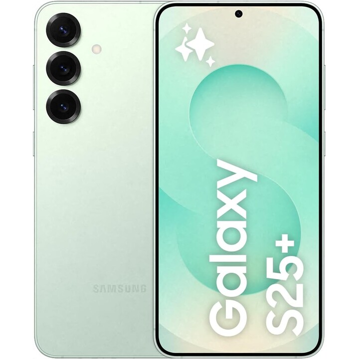 Samsung Galaxy S25 +, 12 Go + 512 Go, Galaxy Ai, appareil photo 50MP, Green Mint