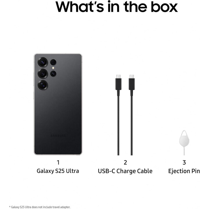 Samsung Galaxy S25 Ultra S938, 12 GB+1TB, Galaxy AI, fotocamera da 200 MP, S Pen inclusa, Titanio nero