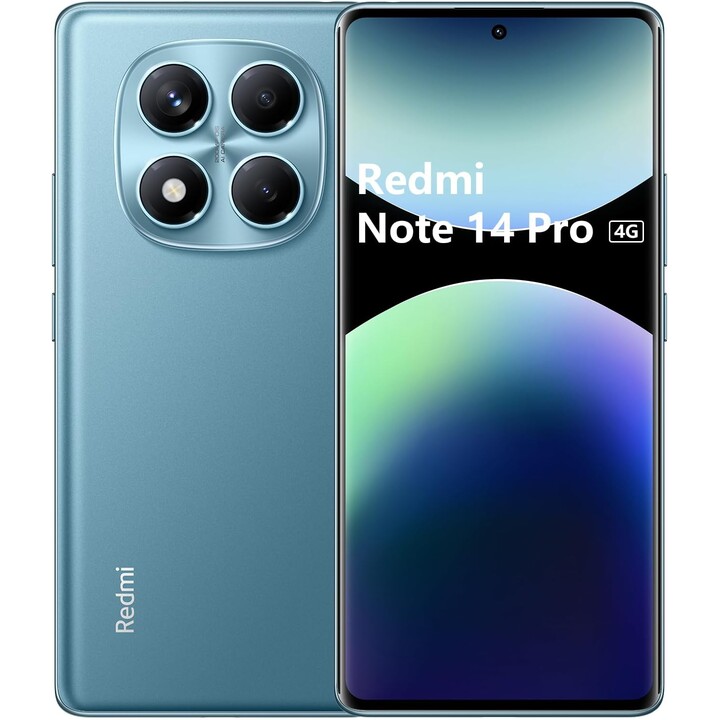 Xiaomi Redmi Note 14 Pro, 4G Smartphone 12+512GB, 50 Million Pixels, NFC Function, Blue