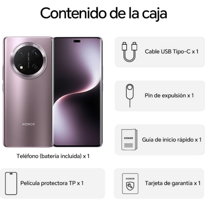 HONOR Magic7 Lite smartphone 8GB 512GB 108MP IP64 Purple