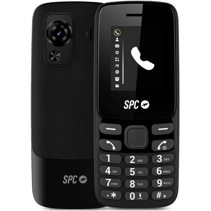 Téléphone portable SPC Talk 2 pour seniors / 4G / Noir