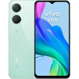 Vivo Y03, 4 Go 128 Go, 6,56 Smartphone LCD, MediaTek Helio G85, 5000mAh, Gemme vert