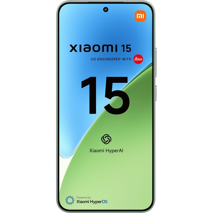 Xiaomi 15, 5G Smartphone, 12+512GB, 50MP Leica main camera, 5240mAh battery, 90W HyperCharge, Green