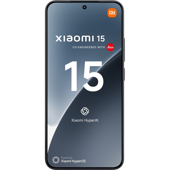 Xiaomi 15, 5G Smartphone, 12+256GB, 50MP Leica camera, 5240mAh battery, 90W HyperCharge, HyperAI, Black