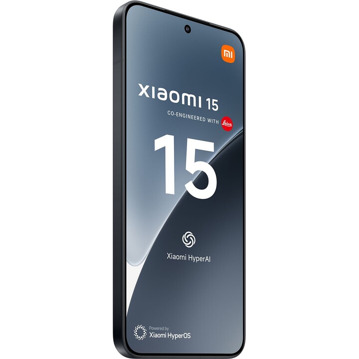 Xiaomi 15, 5G Smartphone, 12+256GB, 50MP Leica camera, 5240mAh battery, 90W HyperCharge, HyperAI, Black