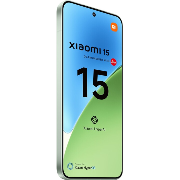 Xiaomi 15, 5G Smartphone, 12+256GB, 50MP Leica main camera, 5240mAh battery, 90W HyperCharge, HyperAI, Green