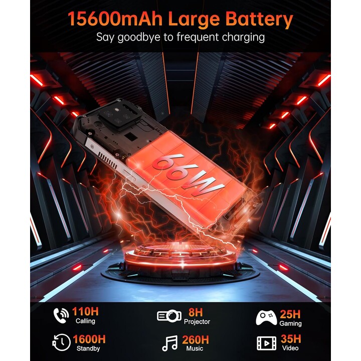 Unihertz 8849 Tank 3S 16GB/512GB Nero - Telefono cellulare