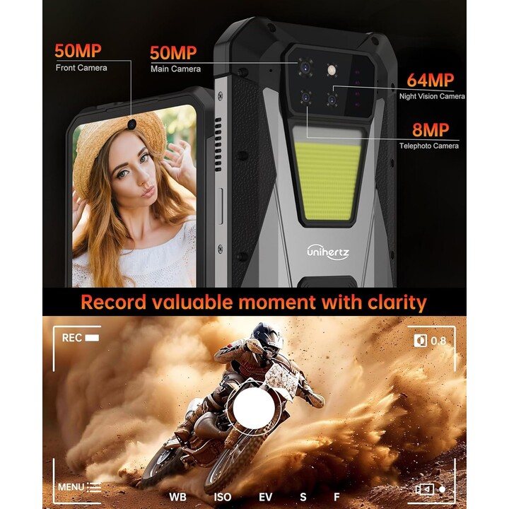 Unihertz 8849 Tank 3S 16GB/512GB Nero - Telefono cellulare