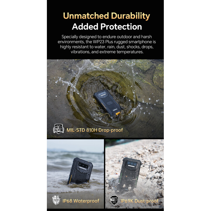 Oukitel WP23 Plus, 8GB 256GB, 6.52 IPS HD+, 10600mAh, Grey