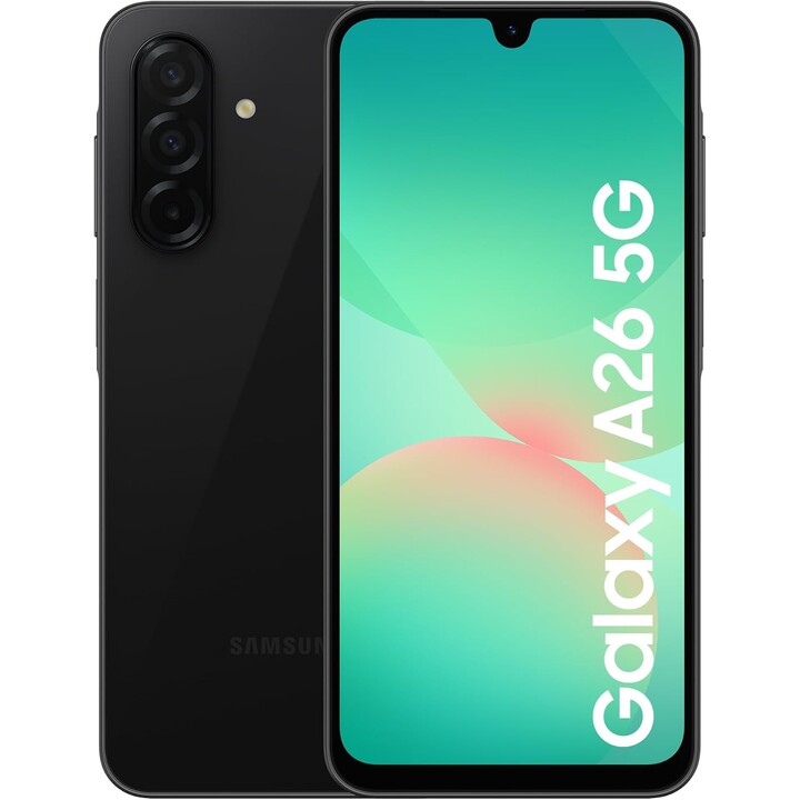 Samsung Galaxy A26 A266, 8+256 GB, smartphone 5G, inteligência incrível, câmera de 50MP, preto