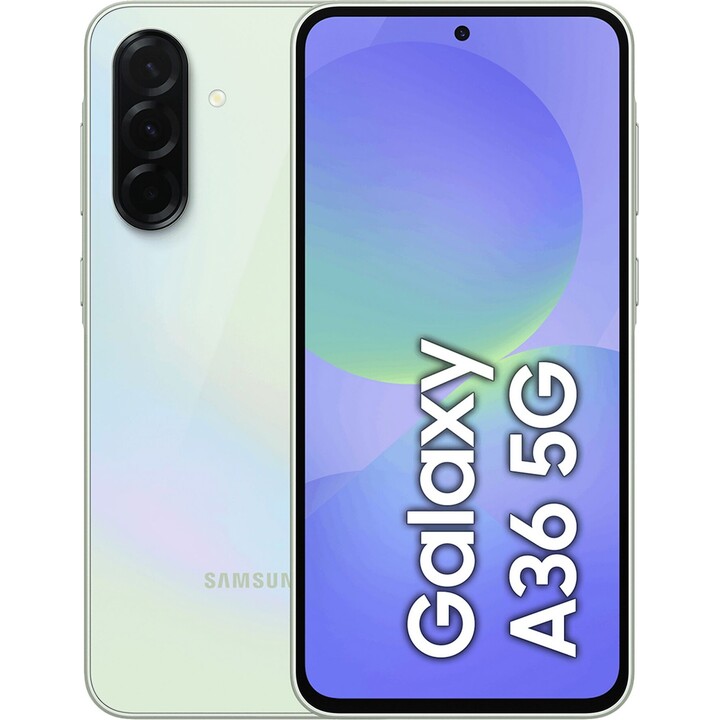 Samsung Galaxy A36 A366 5G, 8+256 GB, 6,7 FHD+ Super AMOLED, Qualcomm Snapdragon 6 Gen 3, 5000 mAh, Lima