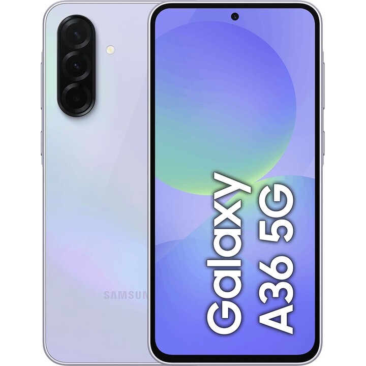 Samsung Galaxy A36 A366 5G, 8+256 GB, 6,7 FHD+ Super AMOLED, Qualcomm Snapdragon 6 Gen 3, 5000 mAh, Lavender