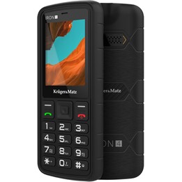 Kruger&Matz IRON 4, 4G Phone, 48MB RAM 128MB, IP68/IP69K, KM0467, Black