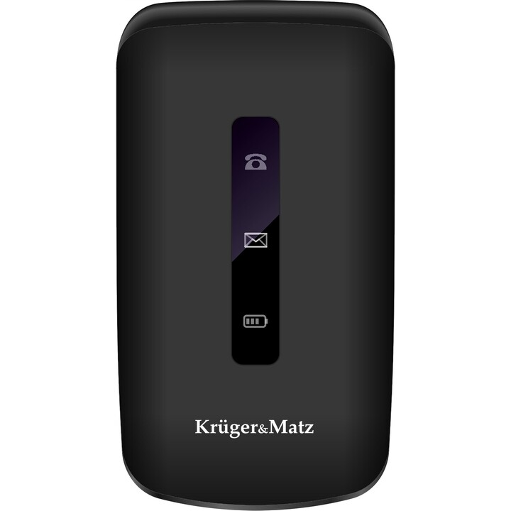 Kruger & Matz Simple 92, telefone GSM para idosos, preto