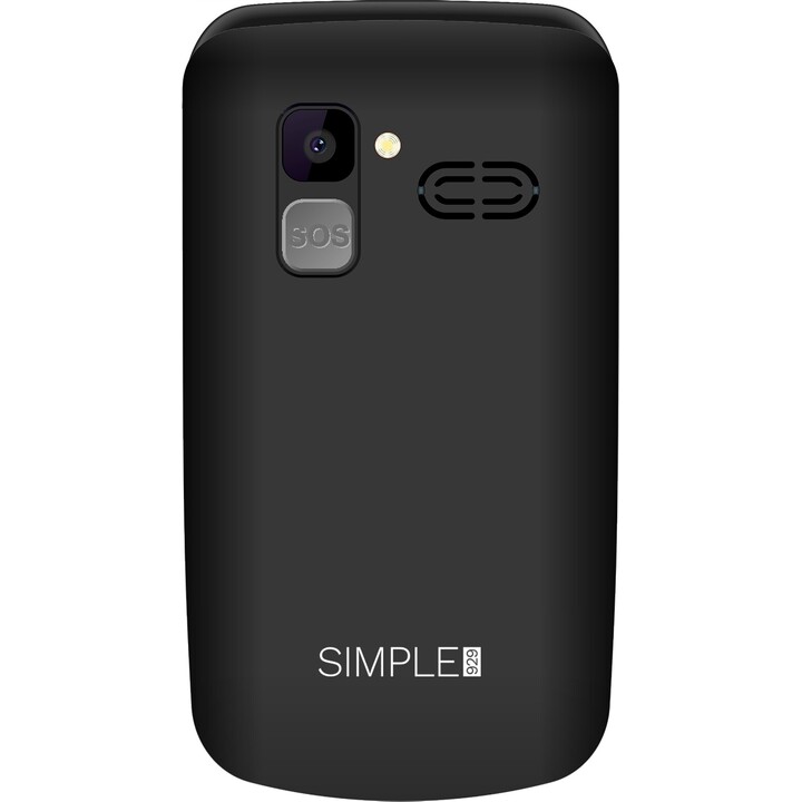 Kruger & Matz Simple 92, telefone GSM para idosos, preto