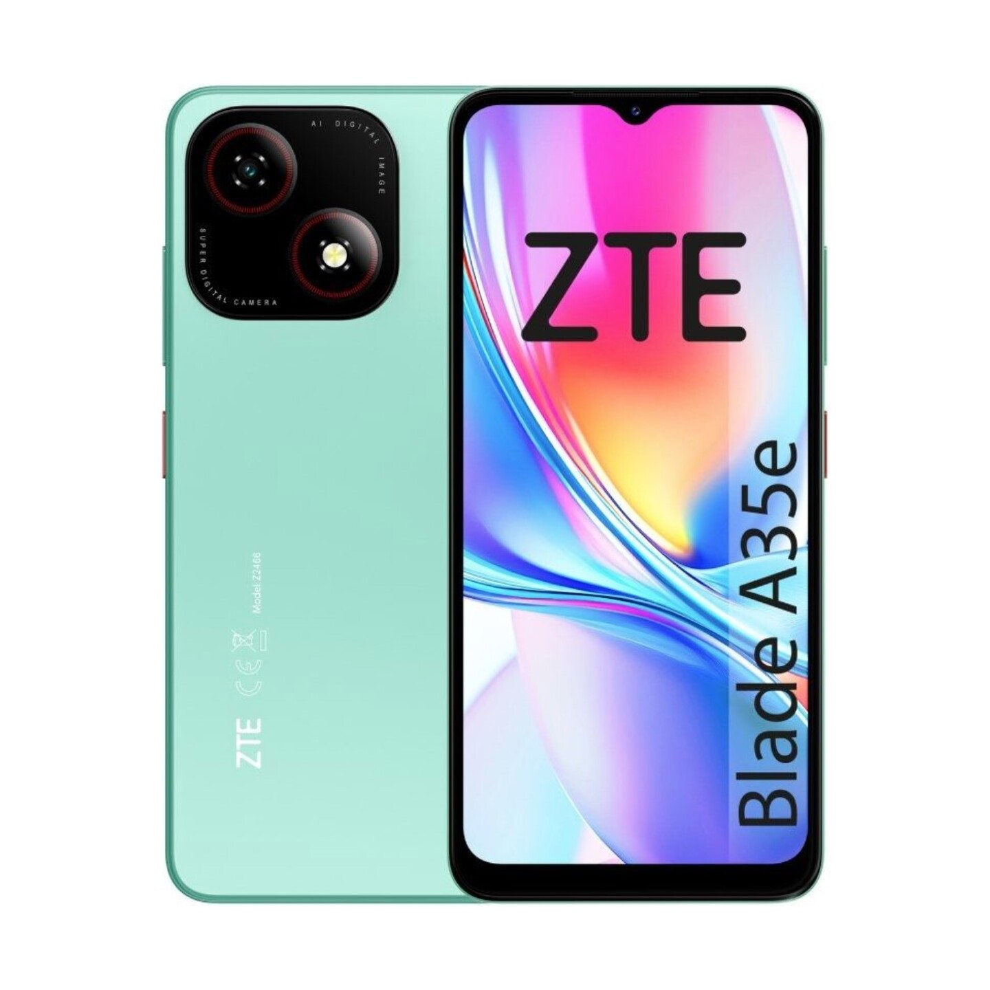 ZTE Blade A35E 2+2GB 32GB Green HD Display Smartphone