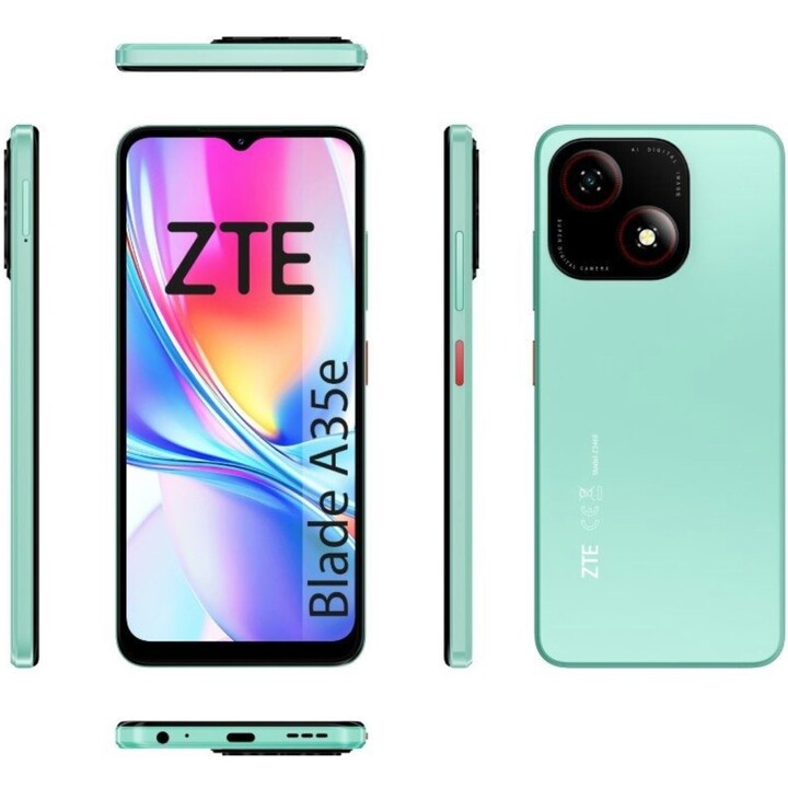 ZTE Blade A35E, 2+2GB 32GB, 6,52 HD Display, 5MP/8MP Camera, Green