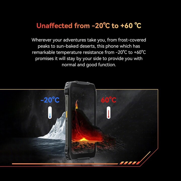 Blackview BV7300 6.67 pulgadas 6 GB 256 GB Cámara de visión nocturna Dual Sim, naranja