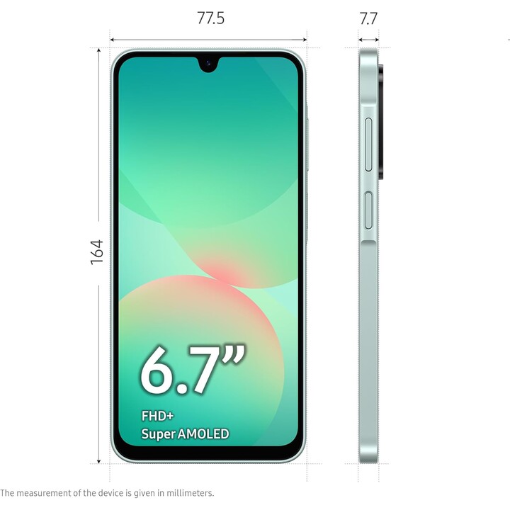 Samsung Galaxy A26 A266, 6+128GB, 5G Smartphone, inteligencia impresionante, 50MP Camera, verde