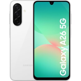 Samsung Galaxy A26 A266, 6+128GB, 5G Smartphone, Awesome Intelligence, 50MP Camera, White