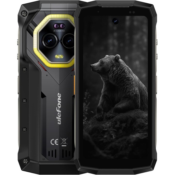 Ulefone Armor Mini 20 4G, 16GB+256GB, 6200mAh, carga inalámbrica, 64MP+50mp Cámara visión nocturna, 4.7 HD+90Hz, IP68, NFC GPS