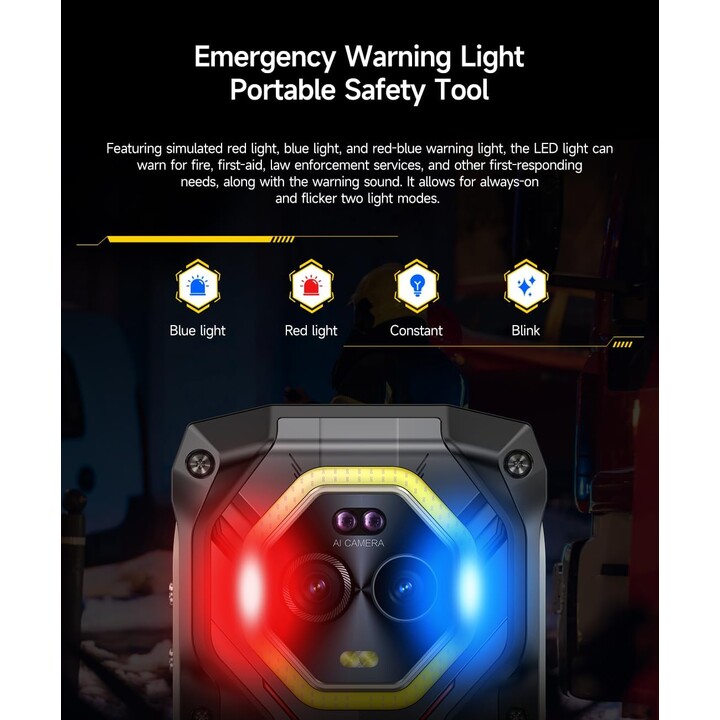 Ulefone Armor Mini 20 4G, 16GB+256GB, 6200mAh, carga inalámbrica, 64MP+50mp Cámara visión nocturna, 4.7 HD+90Hz, IP68, NFC GPS